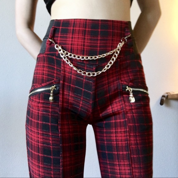 punk rock plaid pants